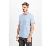 Alpha Industries Basic T Small Logo T-Shirt für Herren Light Blue