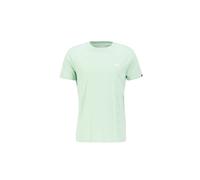 T-Shirt ALPHA INDUSTRIES "Basic T-Shirt SL", Herren, Gr. XXL, grün (mint), Obermaterial: 100% Baumwolle, Shirts T-Shirt (59593556-XXL) mint