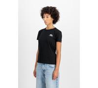 T-Shirt ALPHA INDUSTRIES "Basic T-Shirt SL W", Damen, Gr. L, schwarz, Obermaterial: 100% Baumwolle, Shirts T-Shirt (64881360-L) schwarz