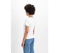 T-Shirt ALPHA INDUSTRIES "Basic T-Shirt SL W", Damen, Gr. M, weiß, Shell: 100% Cotton, Shirts T-Shirt (87380964-M) weiß