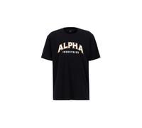 T-Shirt ALPHA INDUSTRIES "College T-Shirt", Damen, Gr. XL, schwarz, Obermaterial: 100% Baumwolle, Shirts T-Shirt (67067714-XL)