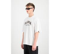 T-Shirt ALPHA INDUSTRIES "Alpha Industries Men - T-Shirts College T" Gr. M, weiß (white) Herren Shirts (79106910-M) white