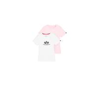 Alpha Industries New Basic Big Logo T-Shirt 2 Pack Größe L