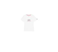 White S Alpha Industries New Basic Tee