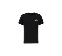 Alpha Industries - Puff Print Logo Back Print T-Shirt - Black S