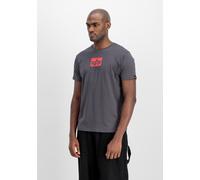 Alpha Industries Satin Logo T Kurzarm-t-shirt 2XL Vintage Grey