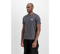 T-Shirt ALPHA INDUSTRIES "Signature Backprint T-Shirt", Herren, Gr. XXL, vintage grau, Obermaterial: 100% Baumwolle, Shirts T-Shirt (45991451-XXL) vintage grau