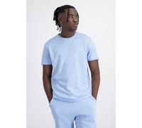 T-Shirt ALPHA INDUSTRIES "Unisex EMB T-Shirt", Damen, Gr. XS, blau (light blau), Obermaterial: 100% Baumwolle, Shirts T-Shirt (65301959-XS) light blau