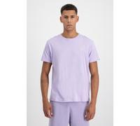 T-Shirt ALPHA INDUSTRIES "Unisex EMB T-Shirt", Damen, Gr. XS, lila (pale violet), Obermaterial: 100% Baumwolle, Shirts T-Shirt (71795459-XS) pale violet