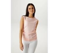 T-Shirt ANISTON SELECTED, Damen, Gr. 48, rose, Jersey, Obermaterial: 99% Polyester, 1% Elasthan, Strukturmuster, unifarben, figurbetont hüftbedeckend, Rundhals, Shirts T-Shirt, mit moderner Oberfläche