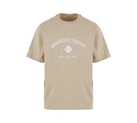 T-Shirt ANOTHER COTTON LAB "Another Cotton Lab", Herren, Gr. L, beige, 100% Baumwolle, bedruckt, oversize, Rundhals, Shirts T-Shirt (45875950-L) beige