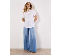 T-Shirt APRICOT "Jersey-T-Shirt", Damen, Gr. XL (42), weiß, Obermaterial: 70% Polyester PES. 29% Viskose CV. 1% Elasthan EL., unifarben, Tops T-Shirt (58432569-42) weiß