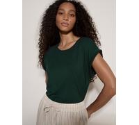 T-Shirt APRICOT "Jersey-T-Shirt", Damen, Gr. XS (34), grün, gewebt, Obermaterial: 95% Viskose CV. 5% Elasthan EL., uni, normal normal, Flügelärmel, Tops T-Shirt (21404929-34) grün