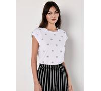T-Shirt APRICOT "T-shirt", Damen, Gr. M (38), schwarz, gewebt, Obermaterial: 100% Baumwolle CO., bedruckt, Normale Länge, Tops T-Shirt (83441402-38) schwarz