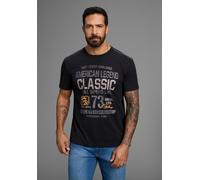 T-Shirt ARIZONA, Herren, Gr. L (52/54), grau (anthrazit), Single Jersey, Obermaterial: 100% Baumwolle, unifarben, normal, Rundhals, Shirts T-Shirt, Kurzarm, unifarben, Rundhals, aus Baumwolle (1967492