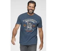 T-Shirt ARIZONA, Herren, Gr. M (48/50), blau (blau, washed), Single Jersey, Obermaterial: 100% Baumwolle, bedruckt, normal, Rundhals, Shirts T-Shirt, Kurzarm, lässige Passform, Used-Look, Rundhalsauss