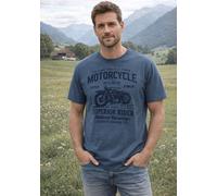 T-Shirt ARIZONA, Herren, Gr. S (44/46), blau, Single Jersey, Obermaterial: 100% Baumwolle, bedruckt, normal, Rundhals, Shirts T-Shirt, Kurzarm, lässige Passform, bedruckt, Rundhals, casual, Topseller
