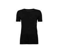 AX ARMANI EXCHANGE Damen T-Shirt - Rundhals, Kurzarm, Glitzer-Logo, Baumwolle Schwarz S