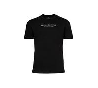 ARMANI EXCHANGE T-Shirt Herren Regular Fit Kurzarm Rundhals Baumwolle schwarz, XL