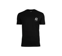 Armani Exchange Men's Short Sleeve Side Monogram Logo T-Shirt, Black, XXL