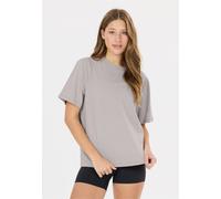 T-Shirt ATHLECIA "Lexy", Damen, Gr. 36, hellgrau, 95% Baumwolle, 5% Elasthan, unifarben, normal, Rundhals, Shirts T-Shirt, atmungsaktiv (83942413-36) hellgrau