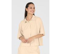 T-Shirt ATHLECIA "Resort", Damen, Gr. 34, beige, 55% Leinen, 45% Viskose, unifarben, normal, ohne Ausschnitt, Shirts T-Shirt, aus atmungsaktivem Material (77599954-34) beige