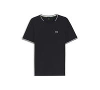 BOSS Green Regular Fit T-Shirt aus Baumwoll-Mix Modell 'TAUL' in Dunkelblau, Größe XL