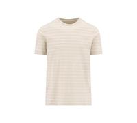 FYNCH-HATTON - T-Shirt, slub stripe cement - Gr. - XXL