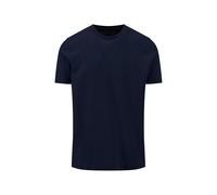 T-Shirt aus Baumwolle mit Struktur und Rundhalsausschnitt