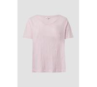 T-Shirt aus Flammgarn mit V-Ausschnitt 44 Rosa 2168516.4101.44