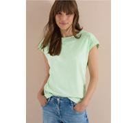 Cecil Damen T-Shirt aus Jersey im Garment Dye Look in Grün, Gr: M