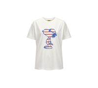 T-Shirt aus reiner Baumwolle mit Snoopy-Motiv weiß - Gr. - one size