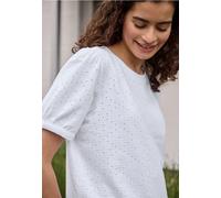 T-Shirt aus Spitze mit Rundhals