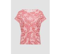 T-Shirt aus Viskosemix mit überschnittenen Schultern 38 rot 2164100.33A0.38