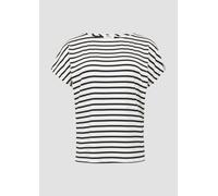 s.Oliver - T-Shirt blau|weiß - Gr. - 38