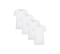 T-Shirt BAMBOO BASICS "T-Shirt VELO 4er Pack", Damen, Gr. L, weiß, Obermaterial: 68% Viskose CV. 28% Baumwolle CO. 4% Elasthan EL., Shirts T-Shirt (60504548-L) weiß
