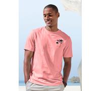 T-Shirt BEACHTIME "mit großem Rückenprint", Damen, Gr. XL (56/58), orange (koralle), Single Jersey, Obermaterial: 100% Baumwolle, bedruckt, regular fit, Rundhals, abgesteppte Kante, Shirts T-Shirt, Re