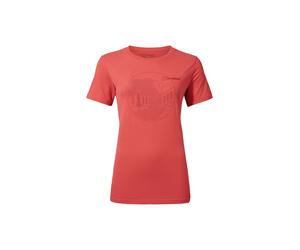 T-Shirt BERGHAUS "Berghaus Baumwoll-Shirt", Damen, Gr. 3XL, baked apple, Obermaterial: 100% Baumwolle CO., regular fit, Rundhals, Shirts T-Shirt, bequem geschnitten (11946224-XXXL) baked apple