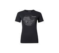 T-Shirt BERGHAUS "Berghaus Baumwoll-Shirt", Damen, Gr. 3XL, schwarz, schwarz, Obermaterial: 100% Baumwolle CO., regular fit, Rundhals, Shirts T-Shirt, bequem geschnitten (71519566-XXXL) schwarz, schwa