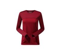 T-Shirt BERGHAUS "Berghaus T-Shirt", Damen, Gr. S, rot (syrah, rot dahlia), Obermaterial: 92% Polyester PES. 8% Elasthan EL., uni, regular fit, Rundhals, Shirts T-Shirt, aus hochatmungsaktiven Materia