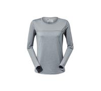 T-Shirt BERGHAUS "Berghaus T-Shirt", Damen, Gr. XL, grau (monument, harbour mist), Obermaterial: 92% Polyester PES. 8% Elasthan EL., uni, regular fit, Rundhals, Shirts T-Shirt, aus hochatmungsaktiven 