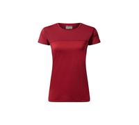 T-Shirt BERGHAUS "Voyager", Damen, Gr. M, rot (syrah, rot dahlia), Obermaterial: 100% Polyester PES., uni, regular fit, Rundhals, Shirts T-Shirt, aus atmungsaktivem Material (47573155-M) syrah, rot da
