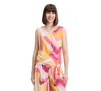 T-Shirt BETTY BARCLAY "Damen mit Raffung", Damen, Gr. 42, rosé, gelb, Obermaterial: 94% Polyester, 6% Elasthan, loose fit normal, Rundhals, Shirts T-Shirt, Material (81644549-42) rosé, gelb