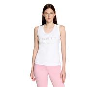 T-Shirt BETTY BARCLAY "Damen mit Rippenstruktur", Damen, Gr. 40, weiß, Rippware, Obermaterial: 95% Baumwolle, 5% Elasthan, tailliert normal, Rundhals, Shirts T-Shirt (61840417-40) weiß