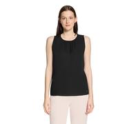 T-Shirt BETTY & CO "Damen mit Webbesatz", Damen, Gr. XL, schwarz, Obermaterial: 95% Viskose, 5% Elasthan, figurumspielend normal, Rundhals, Shirts T-Shirt, Materialmix (68312060-XL) schwarz