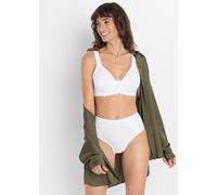 T-Shirt-BH BONPRIX "T-Shirt-BH mit gepolsterten Trägern", Damen, Gr. 95, Cup C, weiß, Obermaterial: 80% Polyamid, 20% Elasthan. Futter: 80% Polyamid, 20% Elasthan. Spitze: 94% Polyamid, 6% Elasthan, B