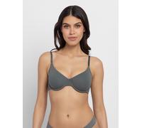 T-Shirt-BH DORINA "Noa", Damen, Gr. 80, Cup D, grün, Microtouch, Obermaterial: 79% Polyamid, 21% Elasthan, bequem, BHs T-Shirt-BH, mit Schale, nicht gefüttert, mit Bügel, basic, elastisch, weich (3147