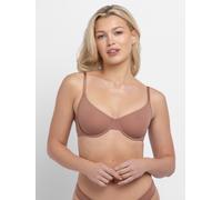 T-Shirt-BH DORINA "Noa", Damen, Gr. 90, Cup B, braun, Microtouch, Obermaterial: 79% Polyamid, 21% Elasthan, bequem, BHs T-Shirt-BH, mit Schale, nicht gefüttert, mit Bügel, basic, elastisch, weich (712