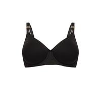 T-Shirt-BH FELINA "Spacer BH mit Bügel Divine Vision", Damen, Gr. 90, Cup D, schwarz, Stoff, Obermaterial: 49% Polyester PES. 34% Polyamid PA. 17% Elasthan EL., BHs T-Shirt-BH (64683429-90) schwarz