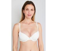T-Shirt-BH JOOP "Beautiful", Damen, Gr. 85, Cup B, weiß (open weiß), Obermaterial: 52% Polyamid, 40% Polyester, 8% Elasthan, unifarben, Basic, comfort fit, BHs T-Shirt-BH, nahtlose Cups, glatter Look,
